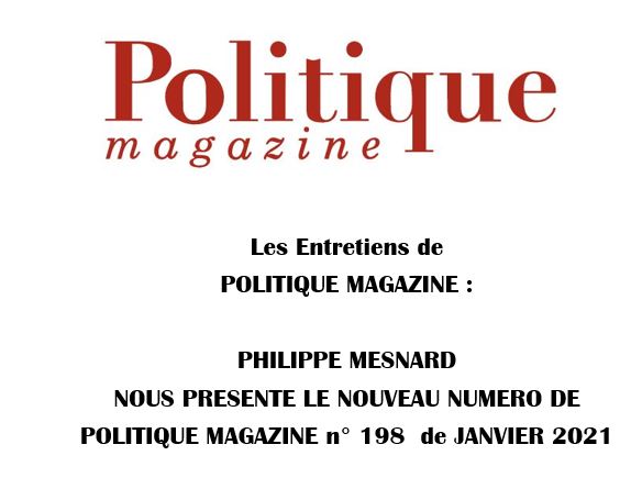 Philippe Mesnard présente le numéro 198 :  » Tout va bien ! ».