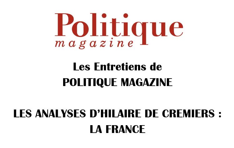 Les analyses d’Hilaire de Crémiers : la France