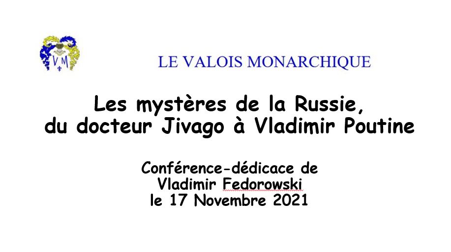 Vladimir Fedorovski : « Les mystères de la Russie, du Docteur Jivago à Vladimir Poutine »
