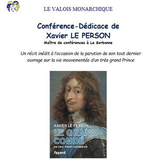 « Le Grand Condé, un exil pour l’honneur » par Xavier Le Person